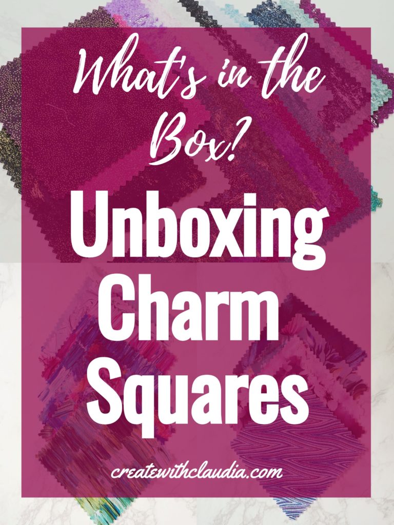 Unboxing Charm Squares - Create with Claudia