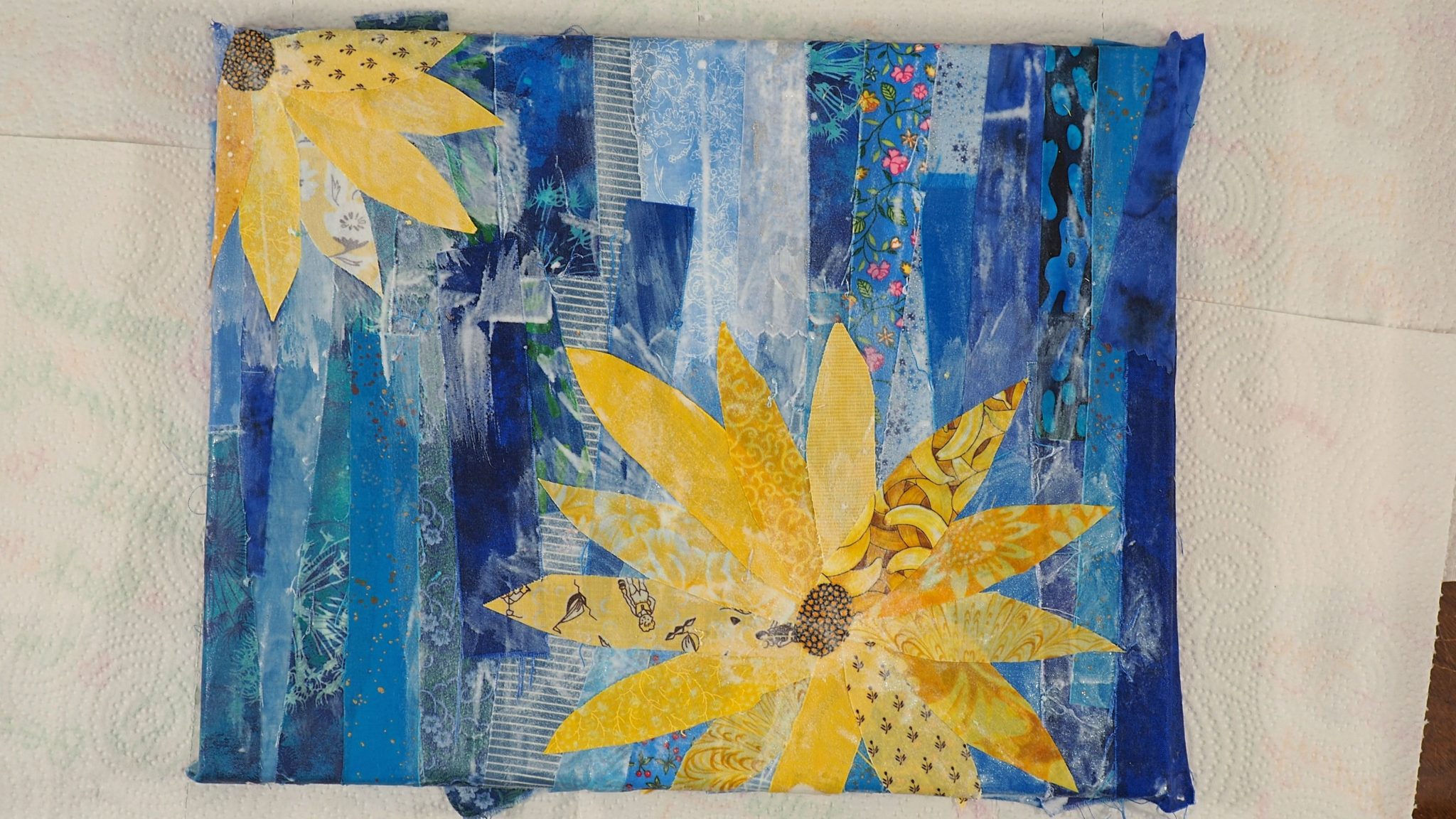 How to Make a Scrap Fabric Découpage Collage Create with Claudia