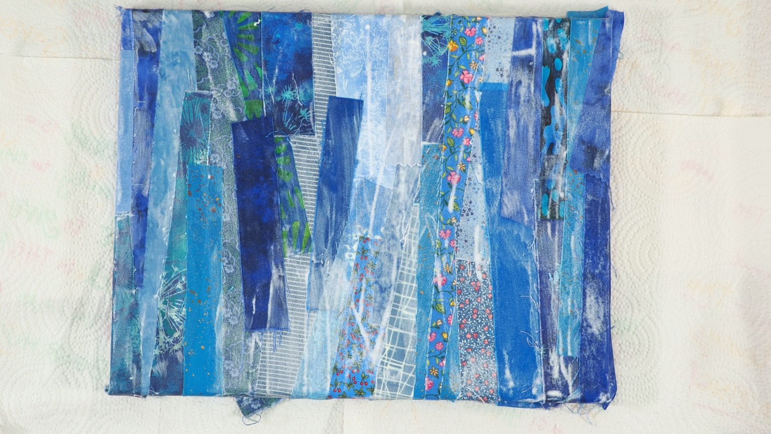 How to Make a Scrap Fabric Découpage Collage Create with Claudia