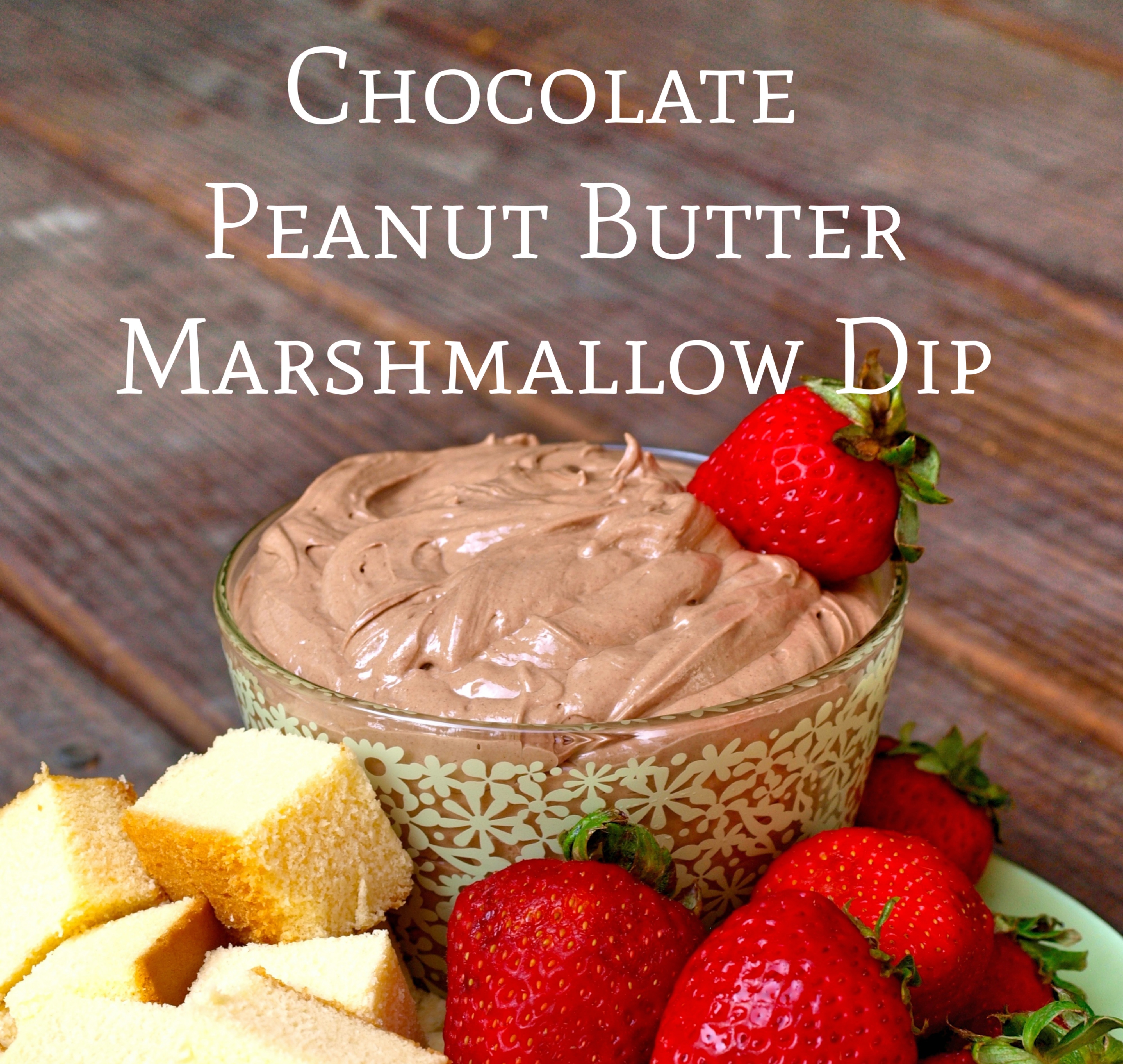 Chocolate Peanut Butter marshmallow Dip Recipe - createwithclaudia.com