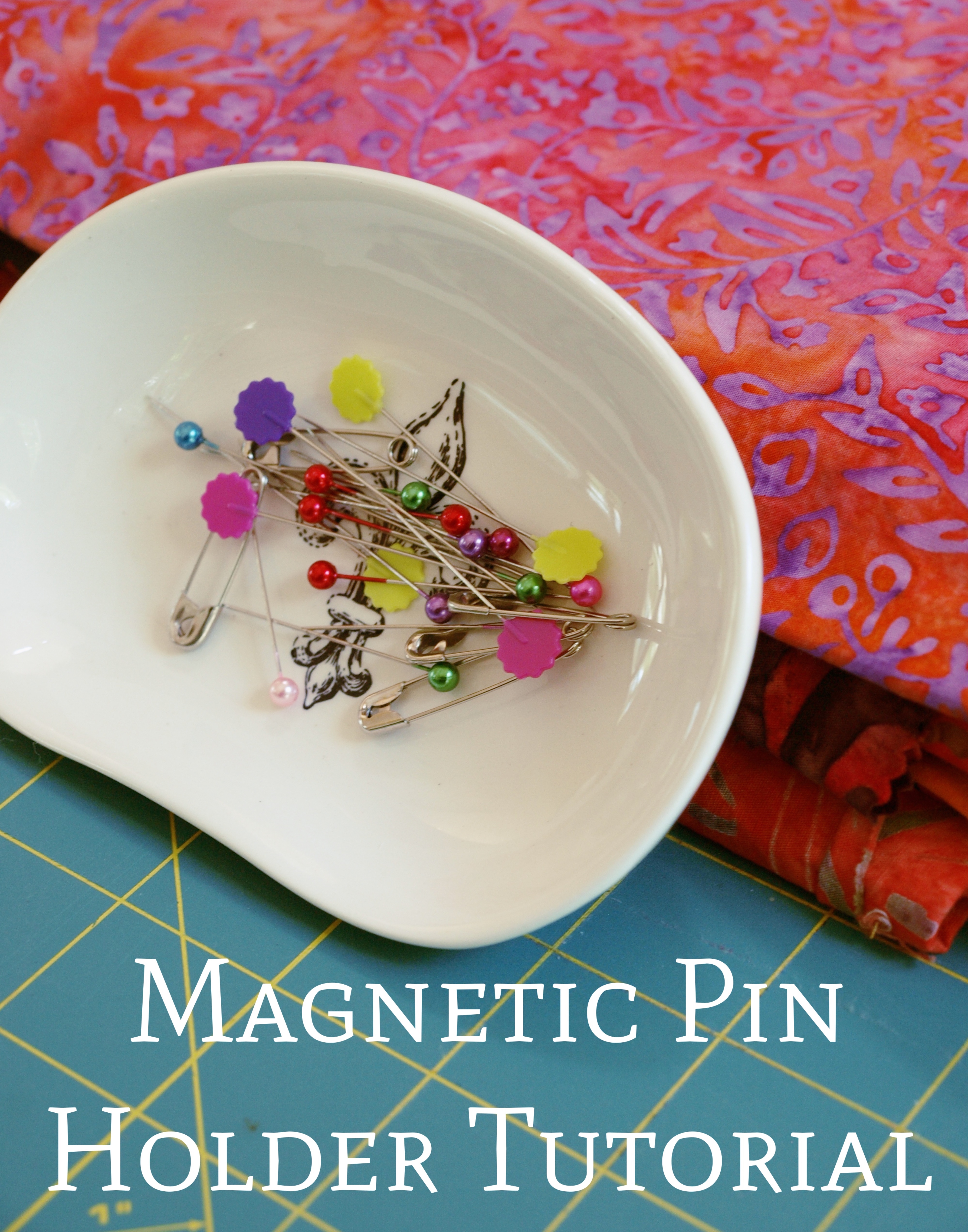 Magnetic Pin Holder Tutorial - createwithclaudia.com