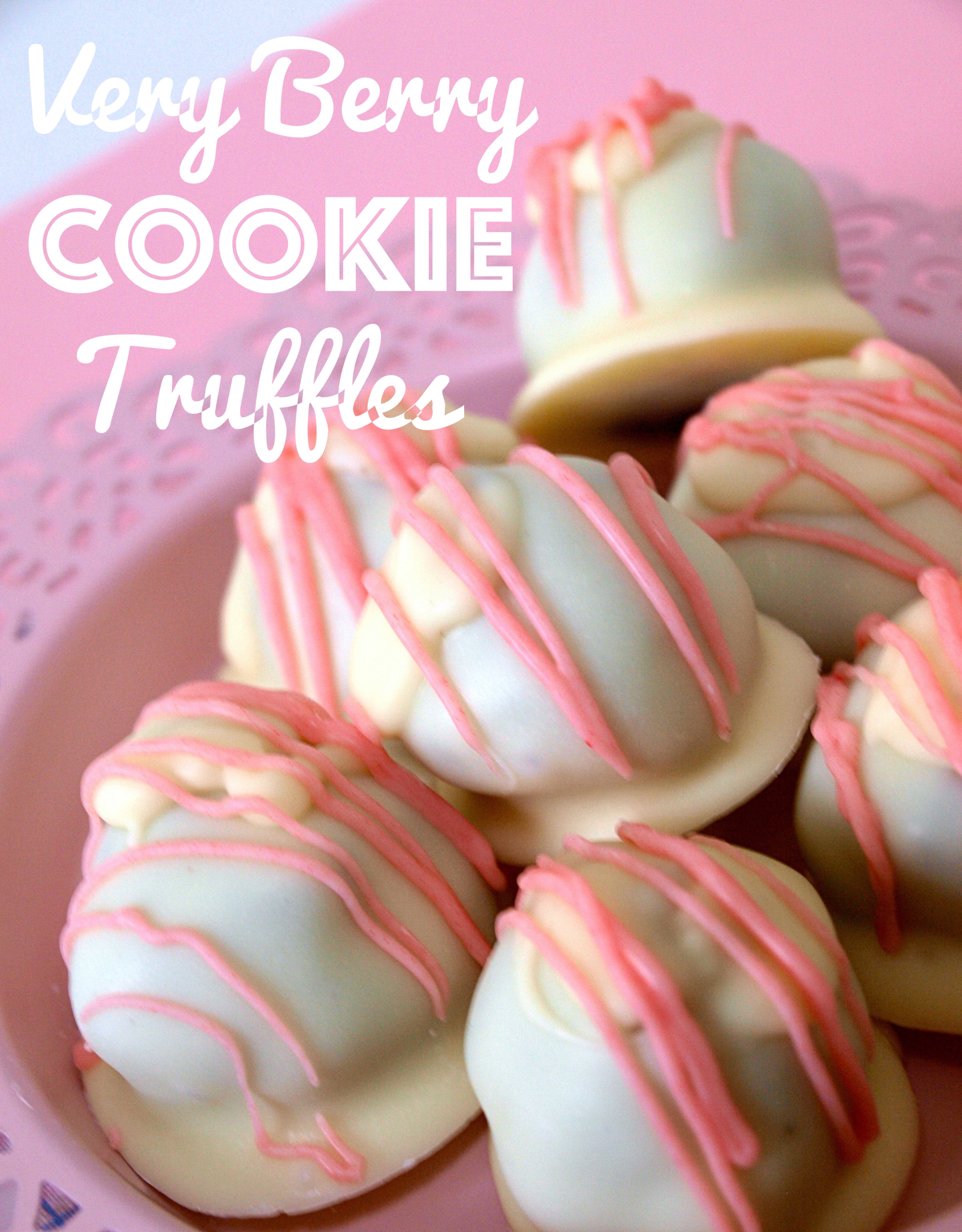 Berry Truffle No-Bake Sandwich Cookie Truffles - createwithclaudia.com