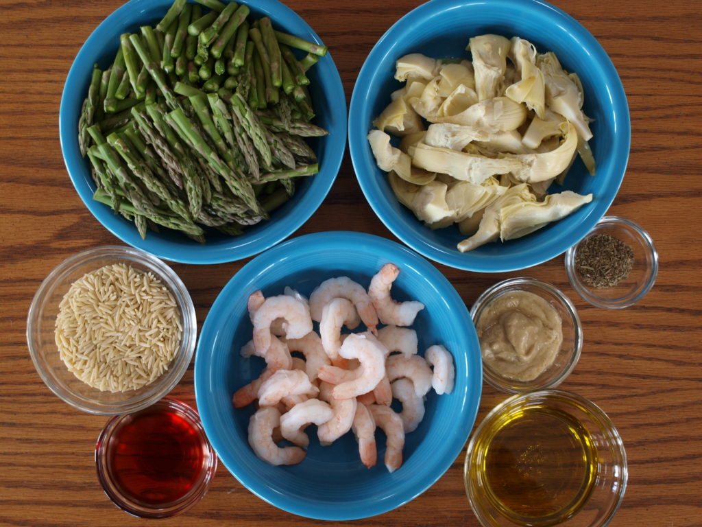 Shrimp and Asparagus Salad - createwithclaudia.com