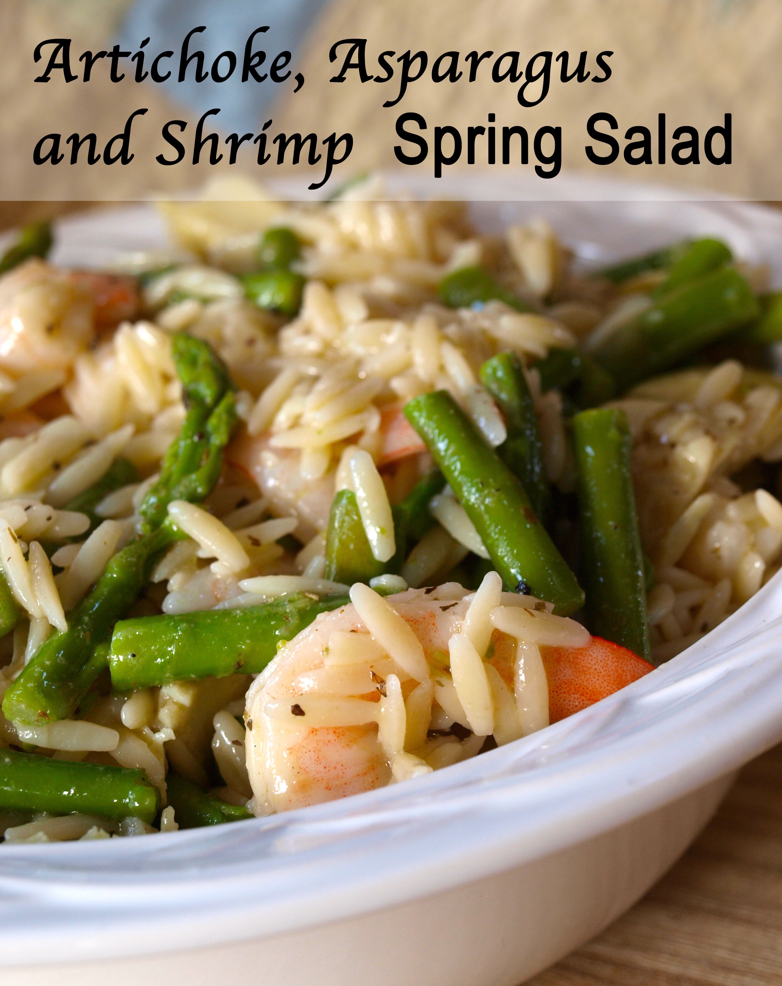 Shrimp and Asparagus Salad - createwithclaudia.com