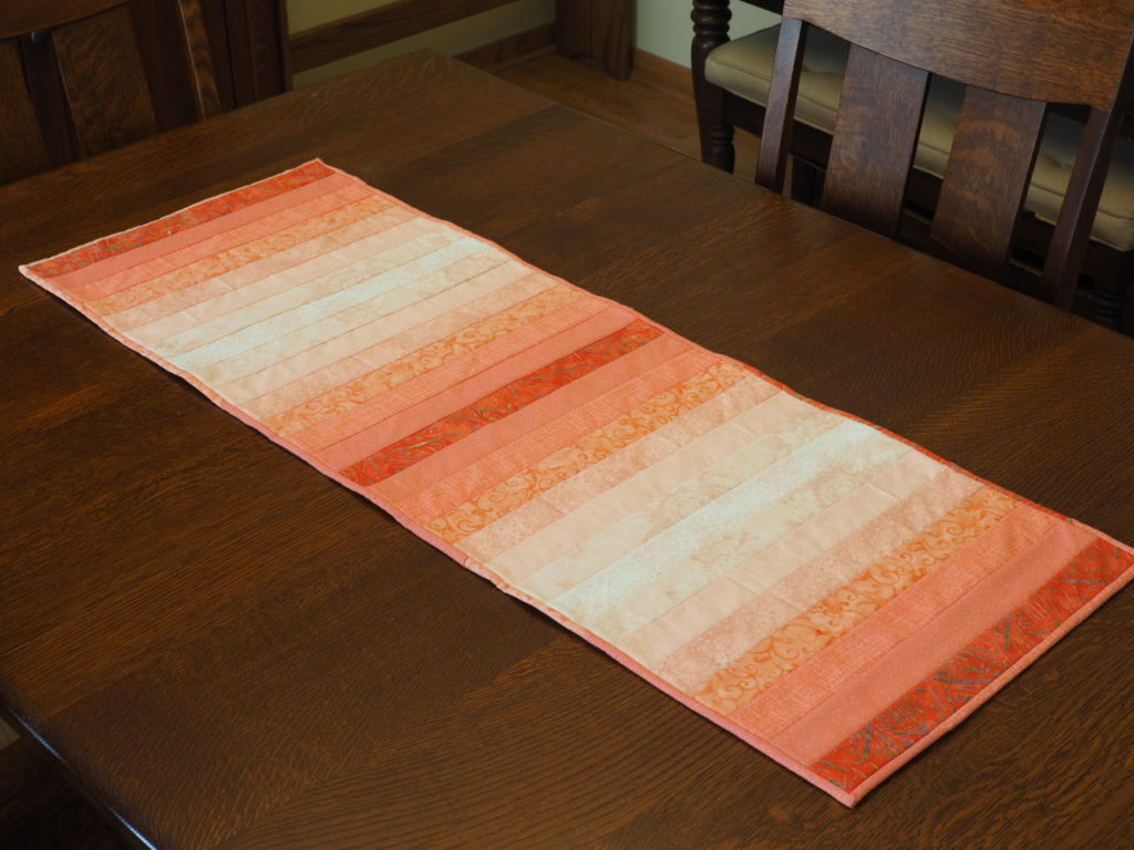 Ombré (Gradient) Quilt-As-You-Go Table Runner Tutorial - createwithclaudia.com