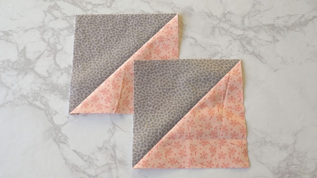 How to make a half square triangle