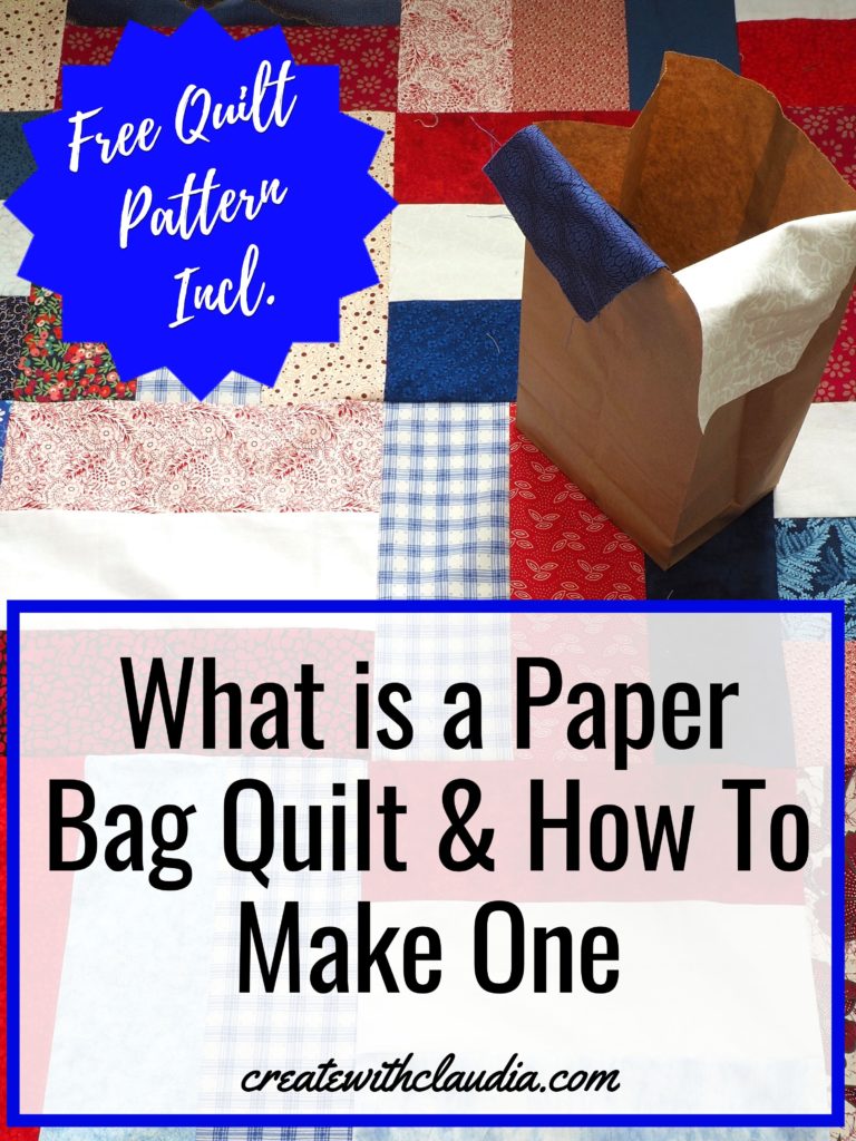 Make your quilting fun with this liberating and unique way of making a scrap quilt. It's easy with the Paper Bag Method. Free quilt pattern included. - createwithclaudia.com