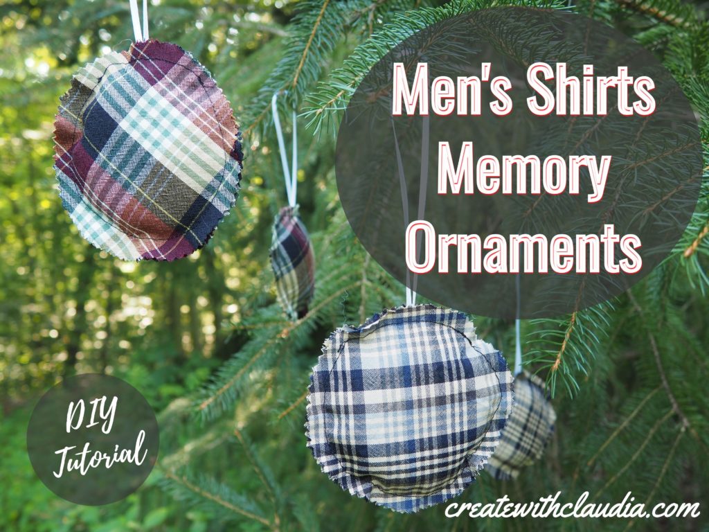 Men's Shirts Memory Ornaments Tutorial