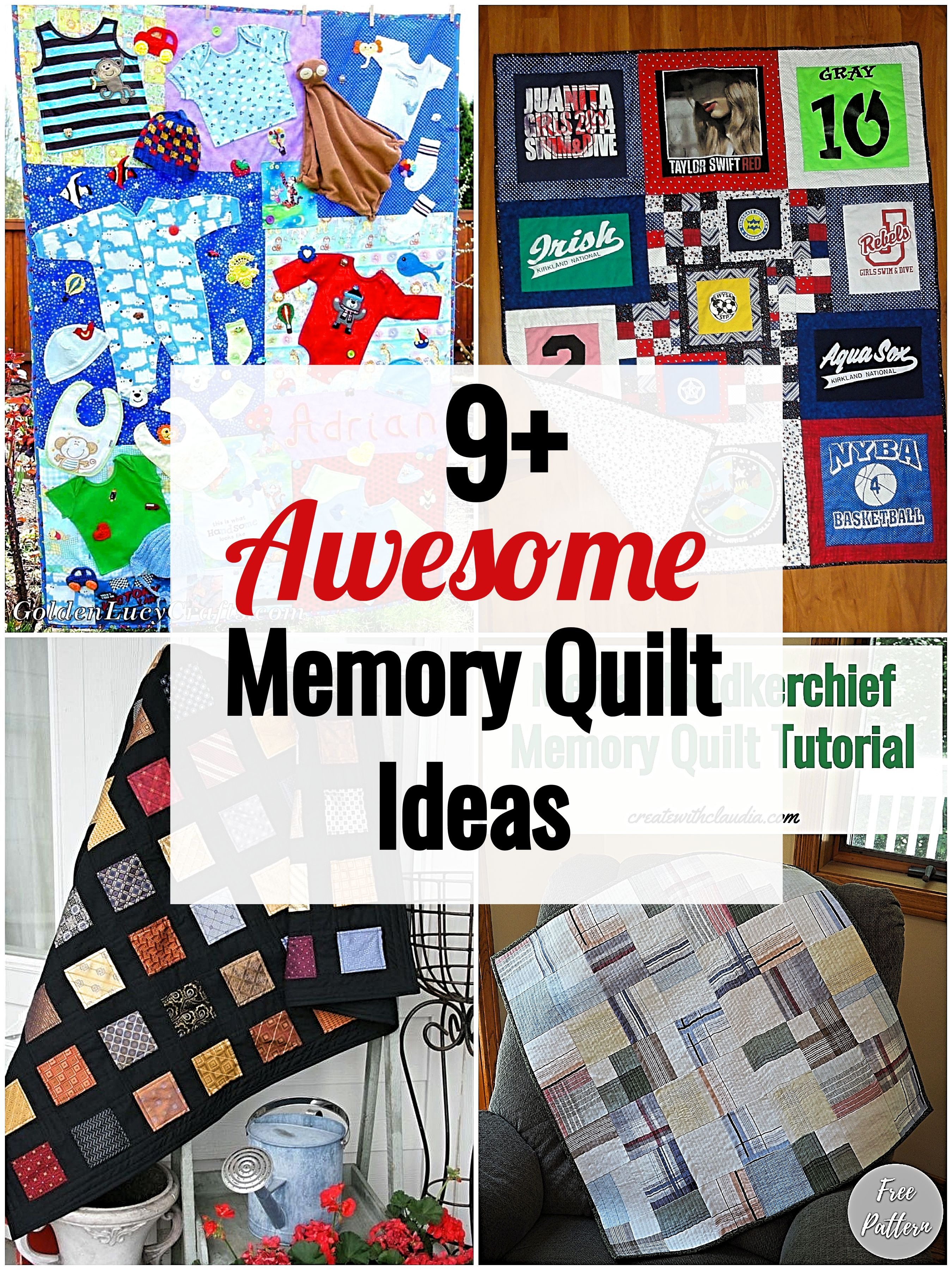 6-Block Mini Photo Memory Quilt/Wall Hanging. A perfect Graduation Gift ...