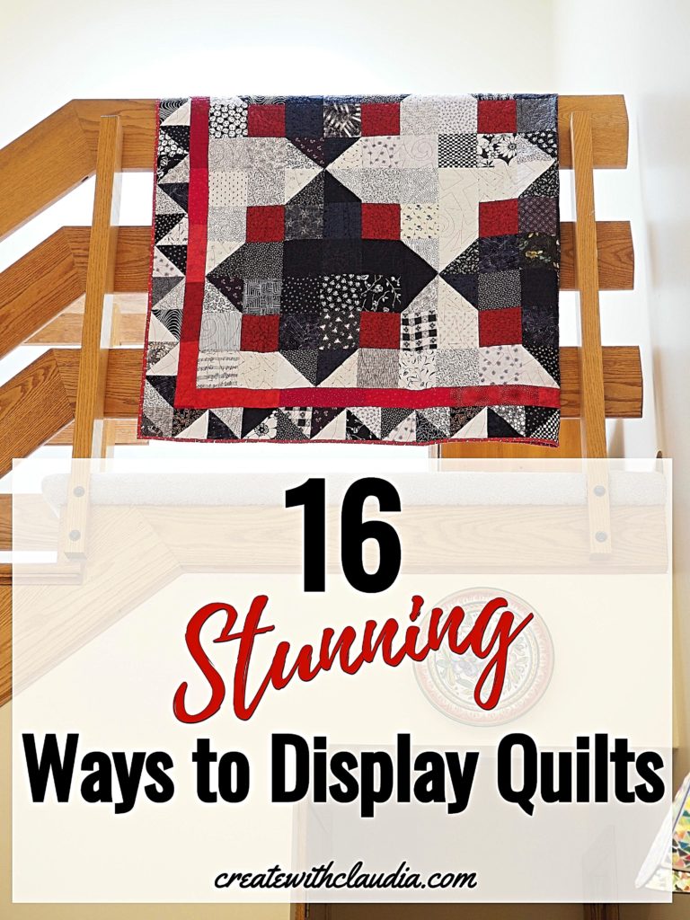 16 stunning ways to display quilts around your house.