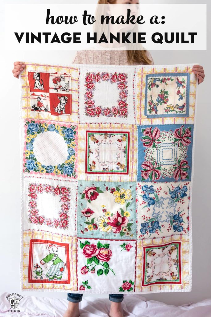 Vintage Hankie Memory Quilt