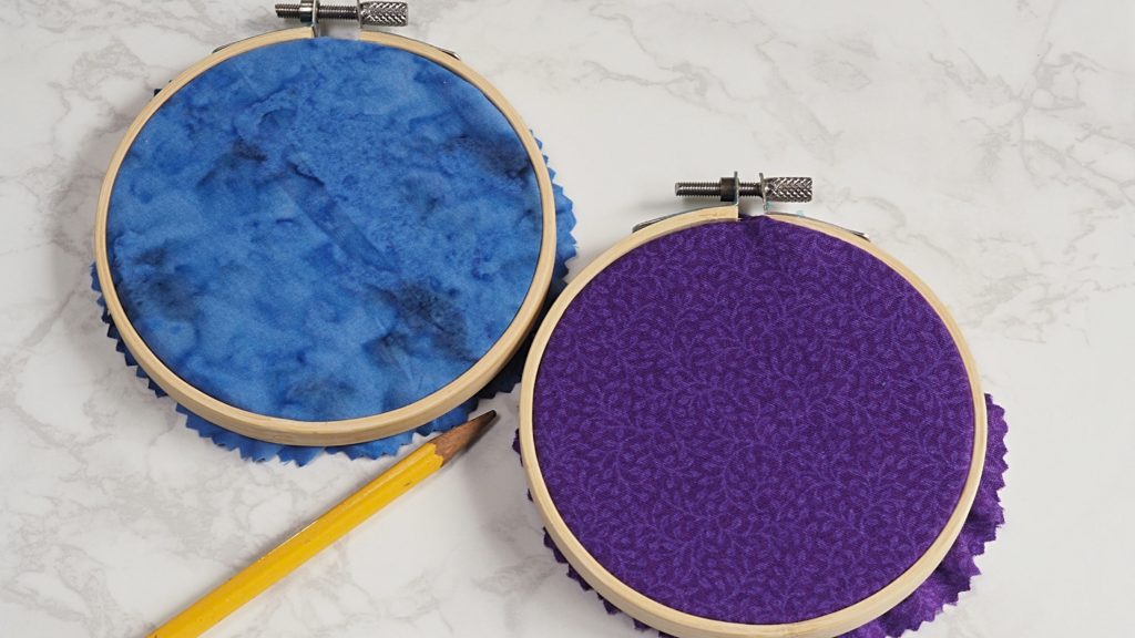 Marking embroidery hoops