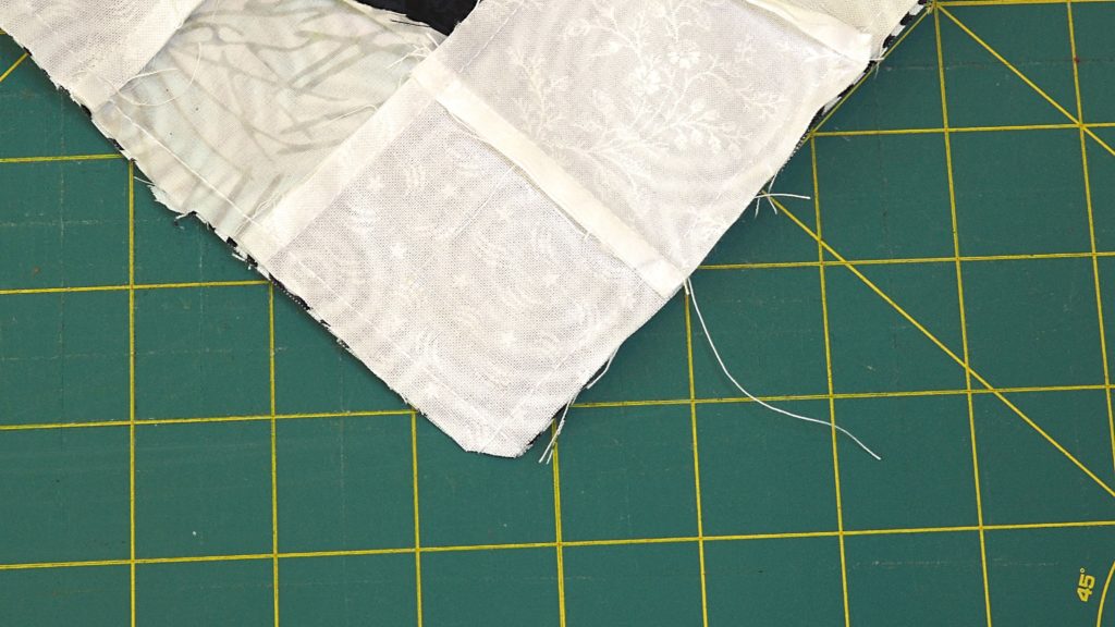 Trimming edges off of witch's hat pillow pattern