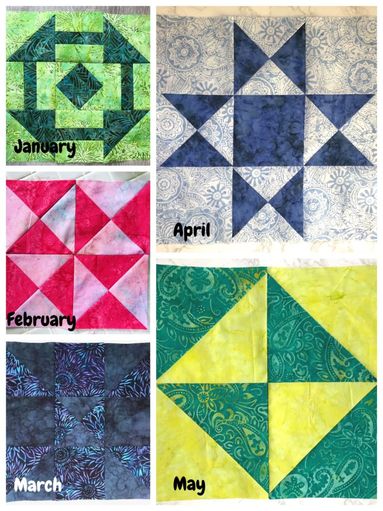 Entries for the Patterns by Jen 2019 Monthly Color Challenge