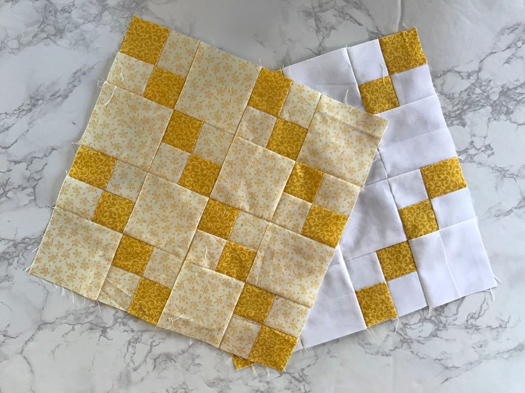 January Monthly Color Challenge Block - Both Versions