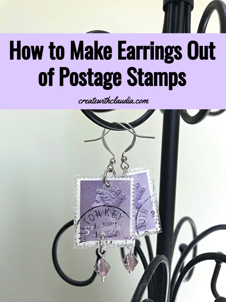 Postage Stamp Earrings Tutorial