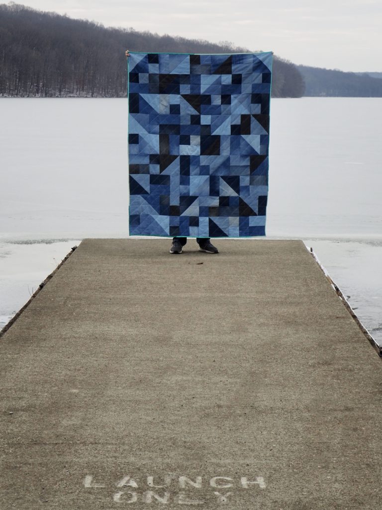 Freeform Denim Quilt Pattern