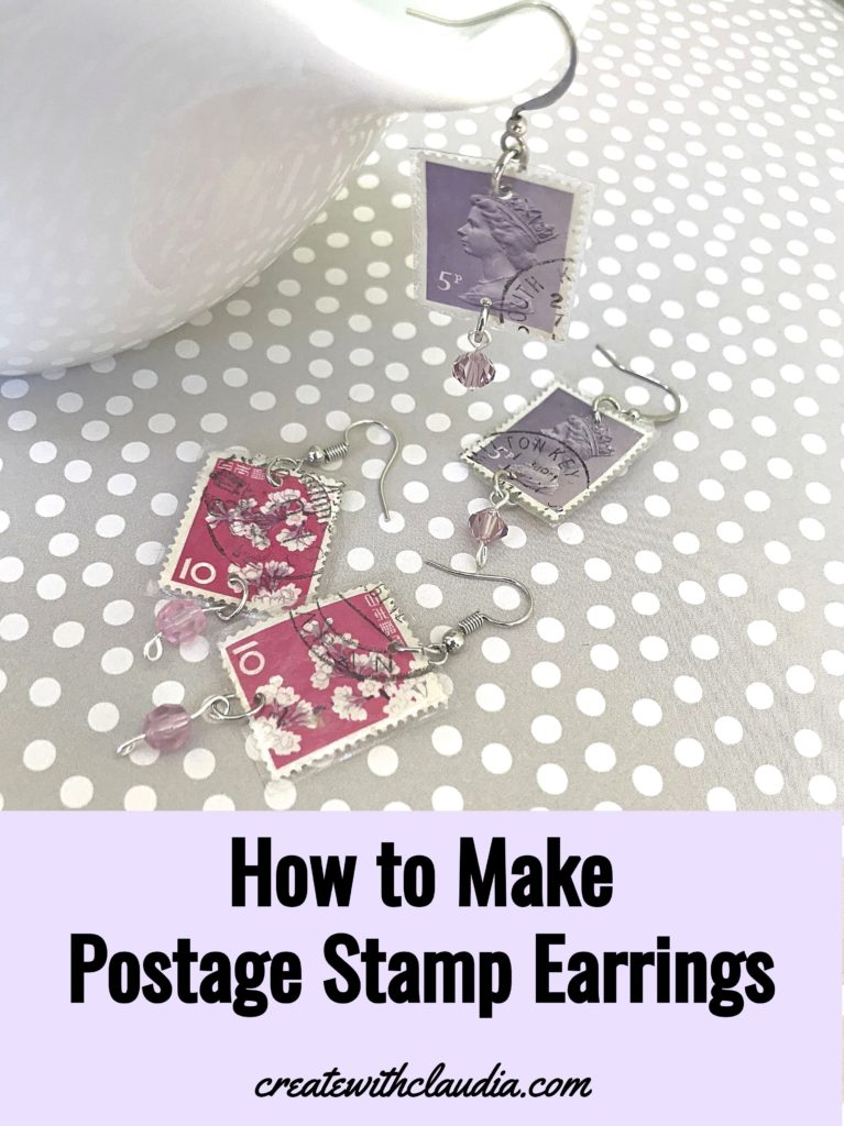 Postage Stamp Earrings Tutorial