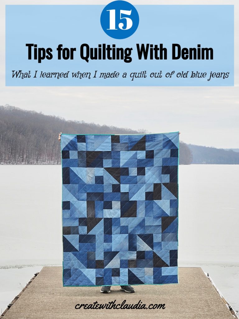 Tips for quilting with denim jeans
