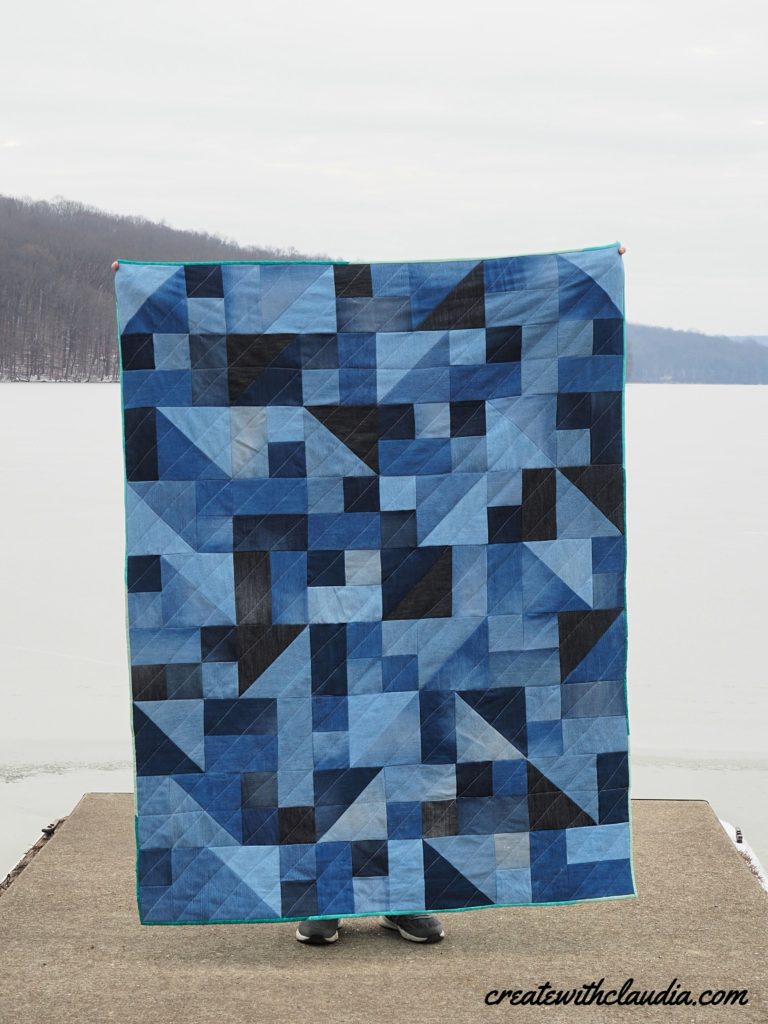 Freeform Denim Quilt Pattern