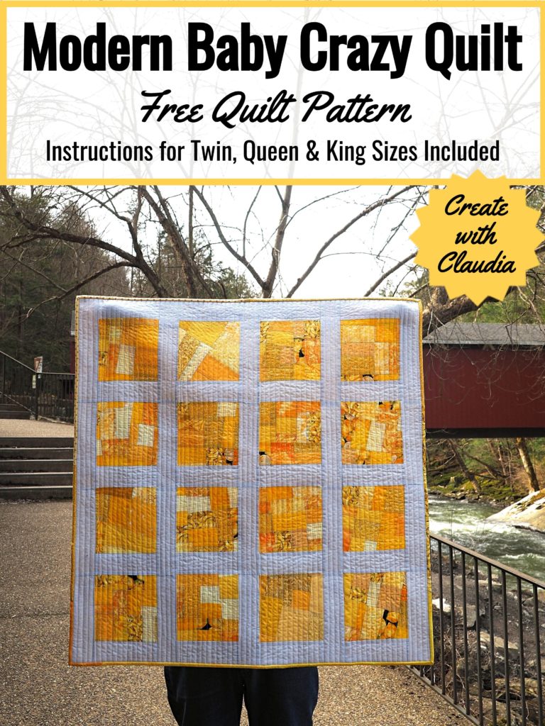 Modern Baby Crazy Quilt Pattern - Free Quilt Pattern
