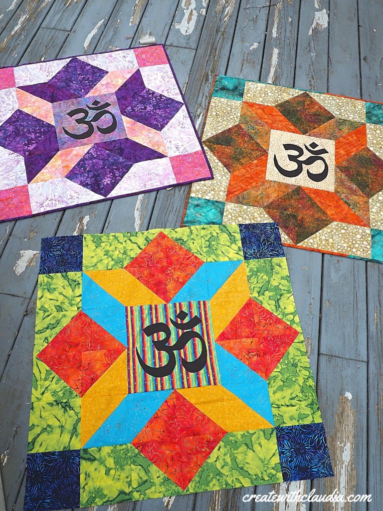 Aum (Om) Quilt Pattern - Free pattern and tutorial