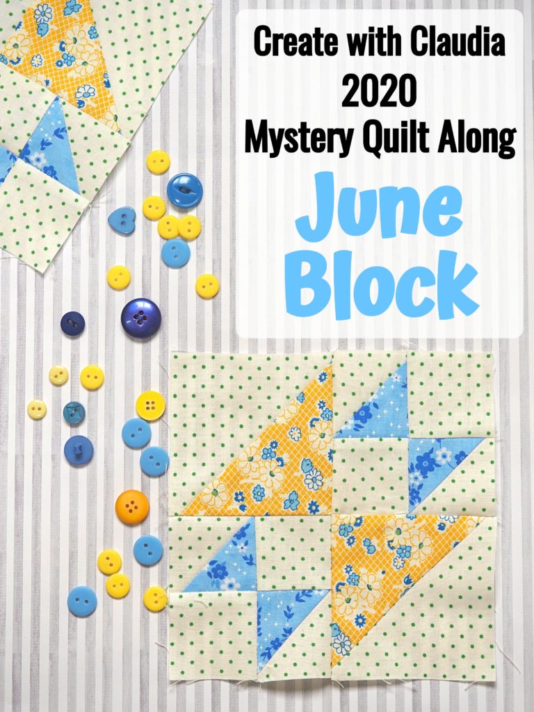 Create with Claudia 2020 Mystery Quilt Along - Block 6 - Old Maid's Puzzle