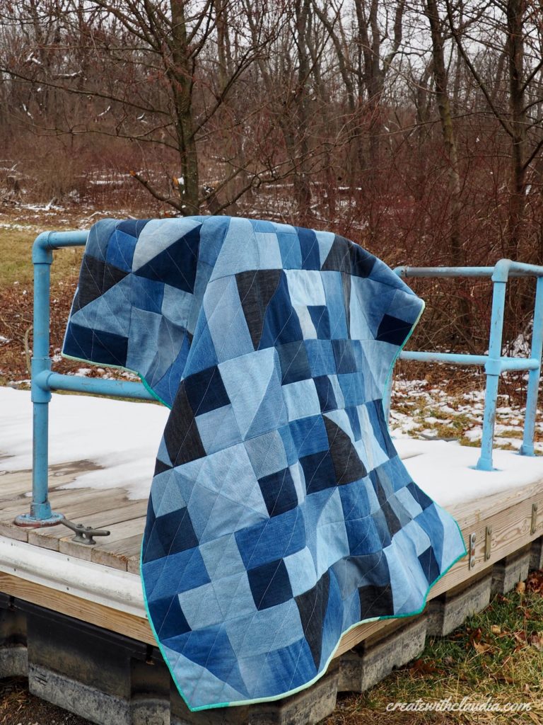 Freeform Denim Quilt Pattern