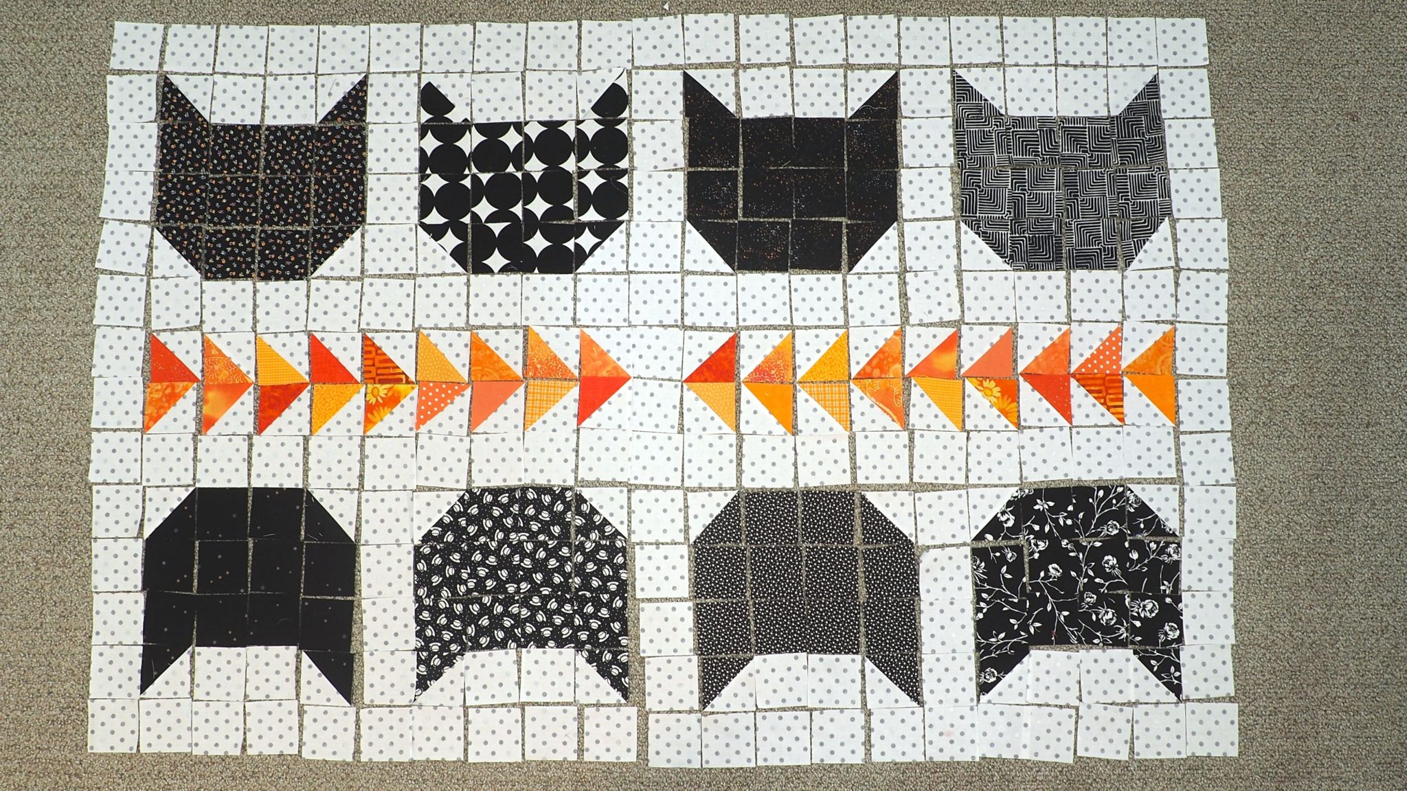 Halloween Cats Table Runner Pattern Create With Claudia