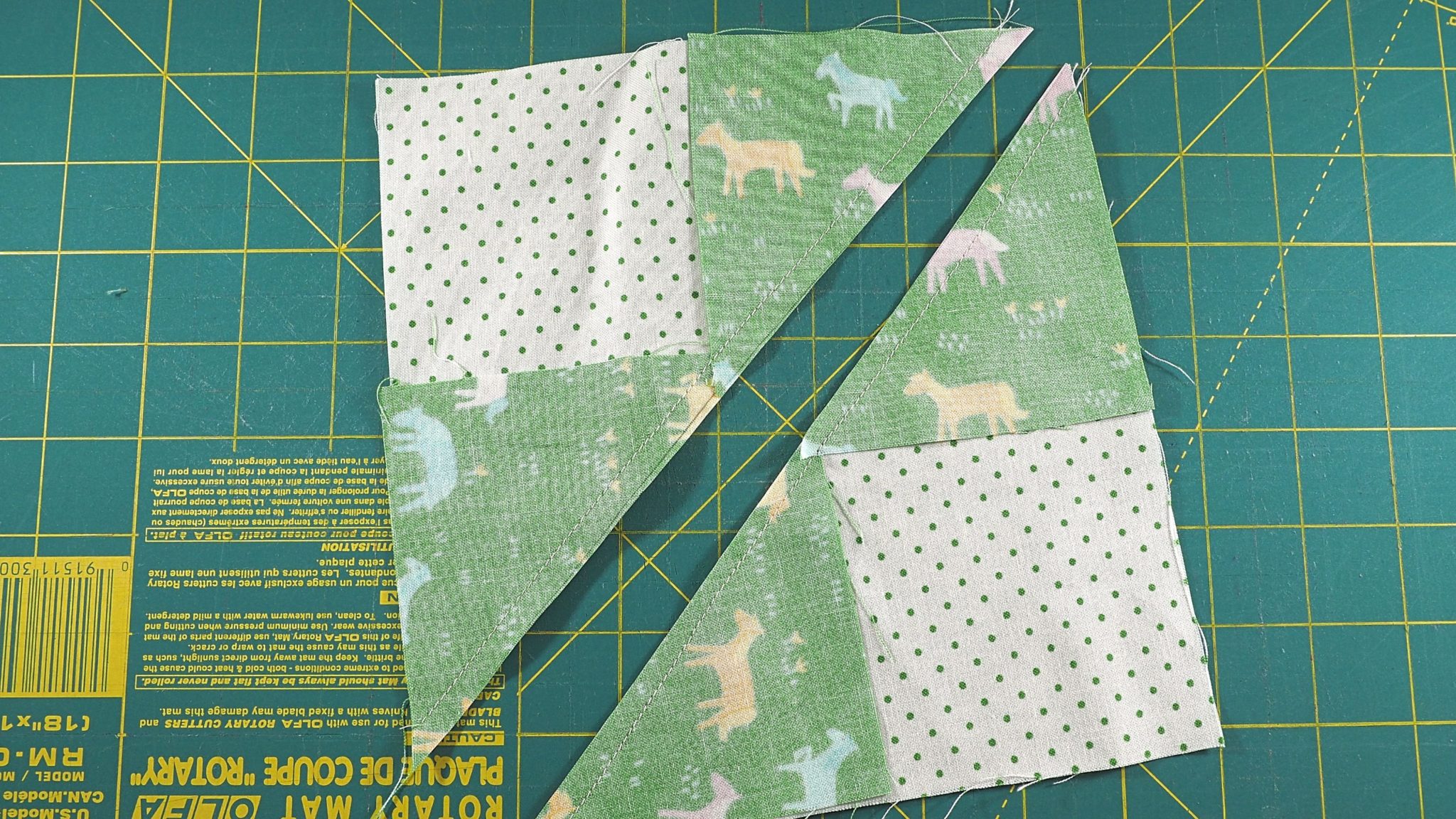 How to Make a 12 1/2 quot Variable Sawtooth Star Quilt Block Create with