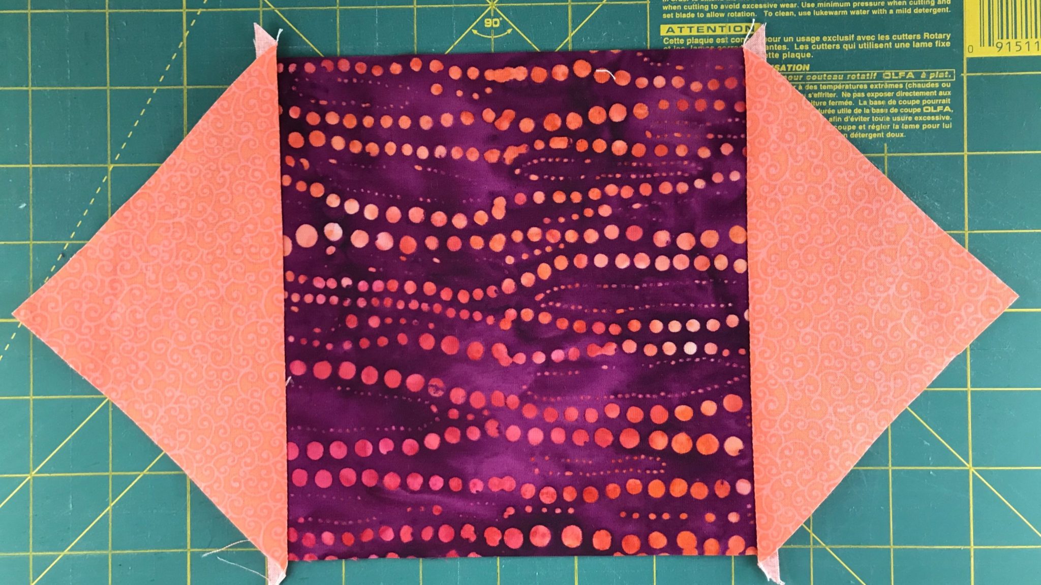 How To Make A Square In A Square Quilt Block Create With Claudia