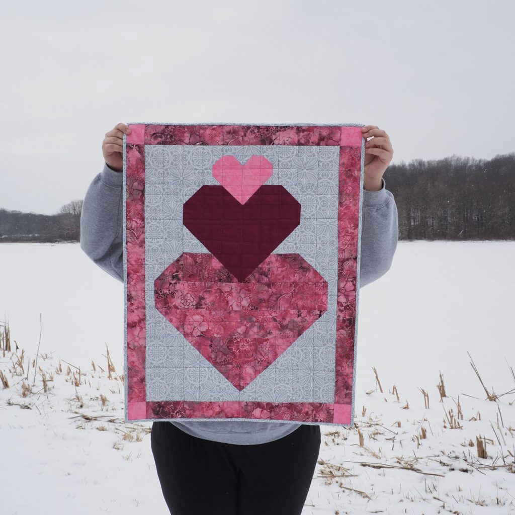 Stacked Hearts Valentine's Day Quilt Pattern