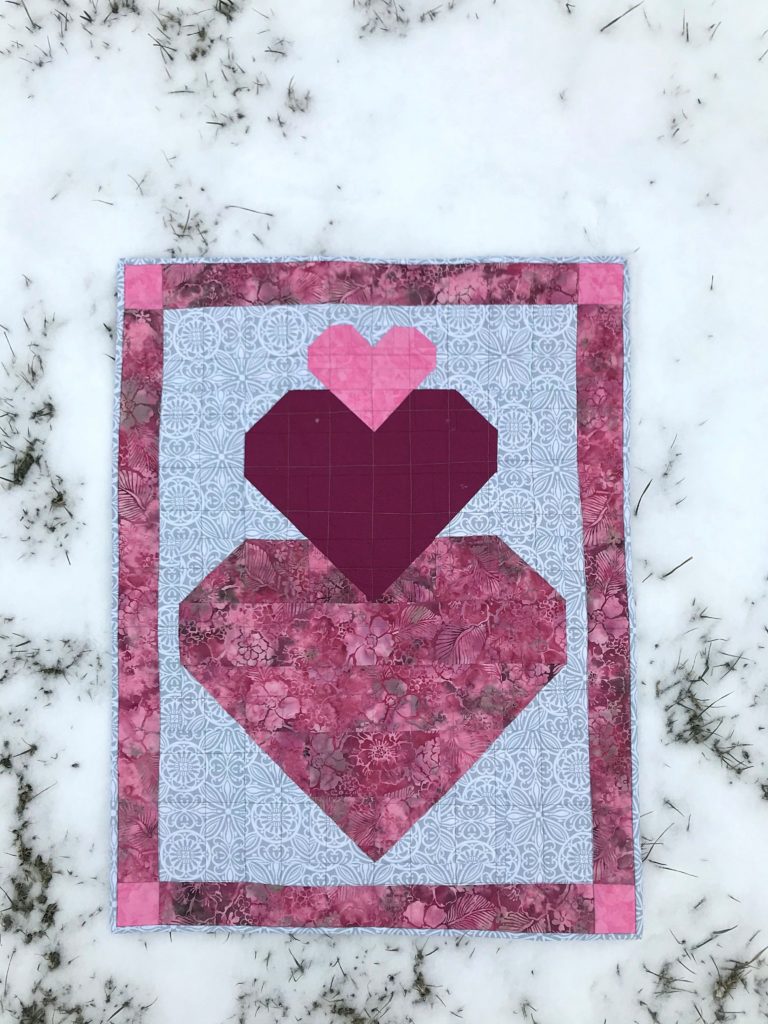 Stacked Hearts Valentine's Day Quilt Pattern