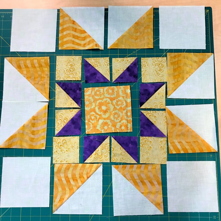 How to Make a Large Sawtooth Star in a Star Quilt Block - Create with ...