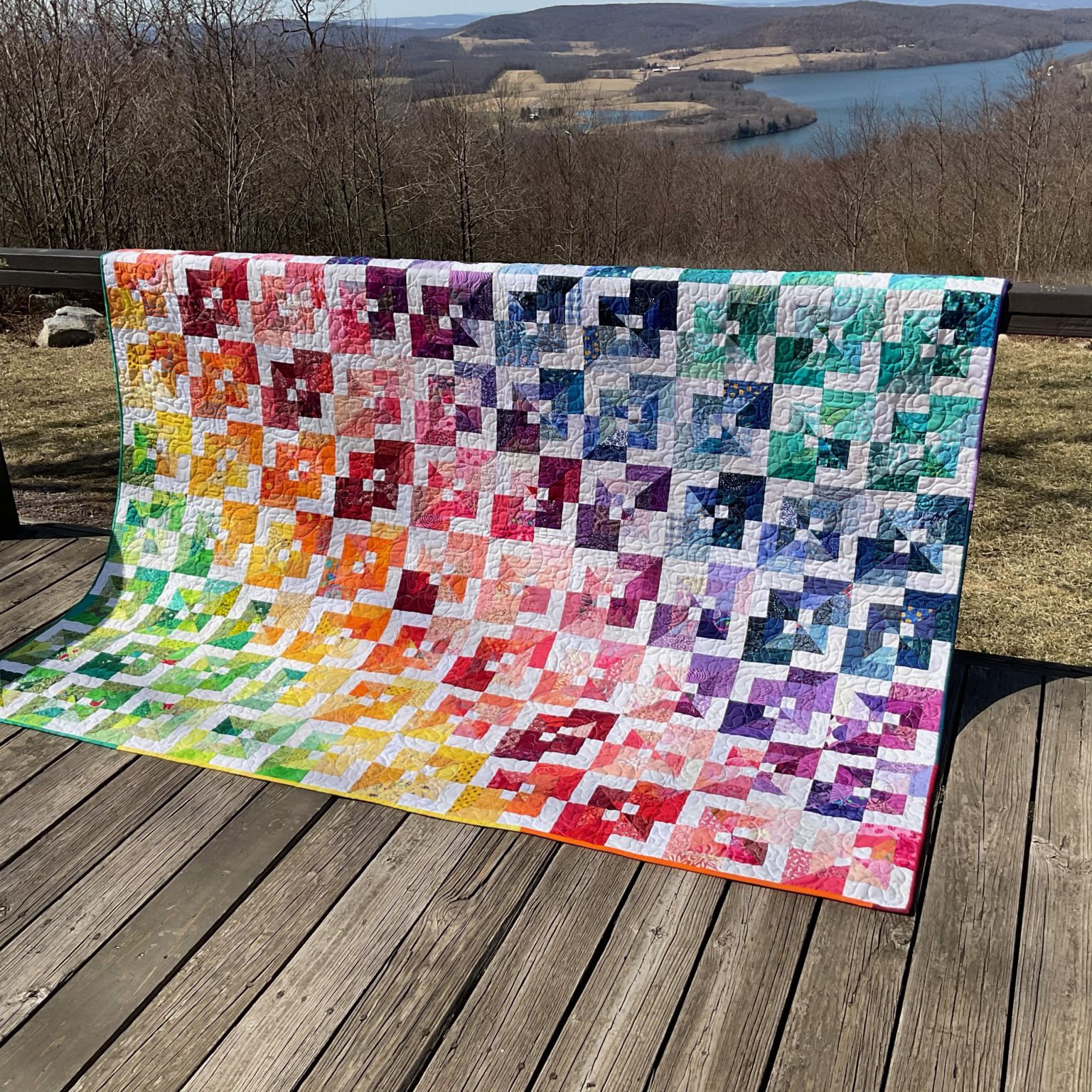 How to Make a Disappearing Rail Fence Quilt Block Create with Claudia