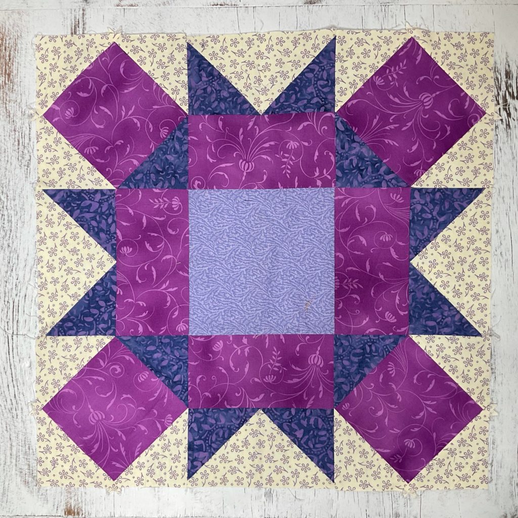 how to make a large rolling squares quilt block