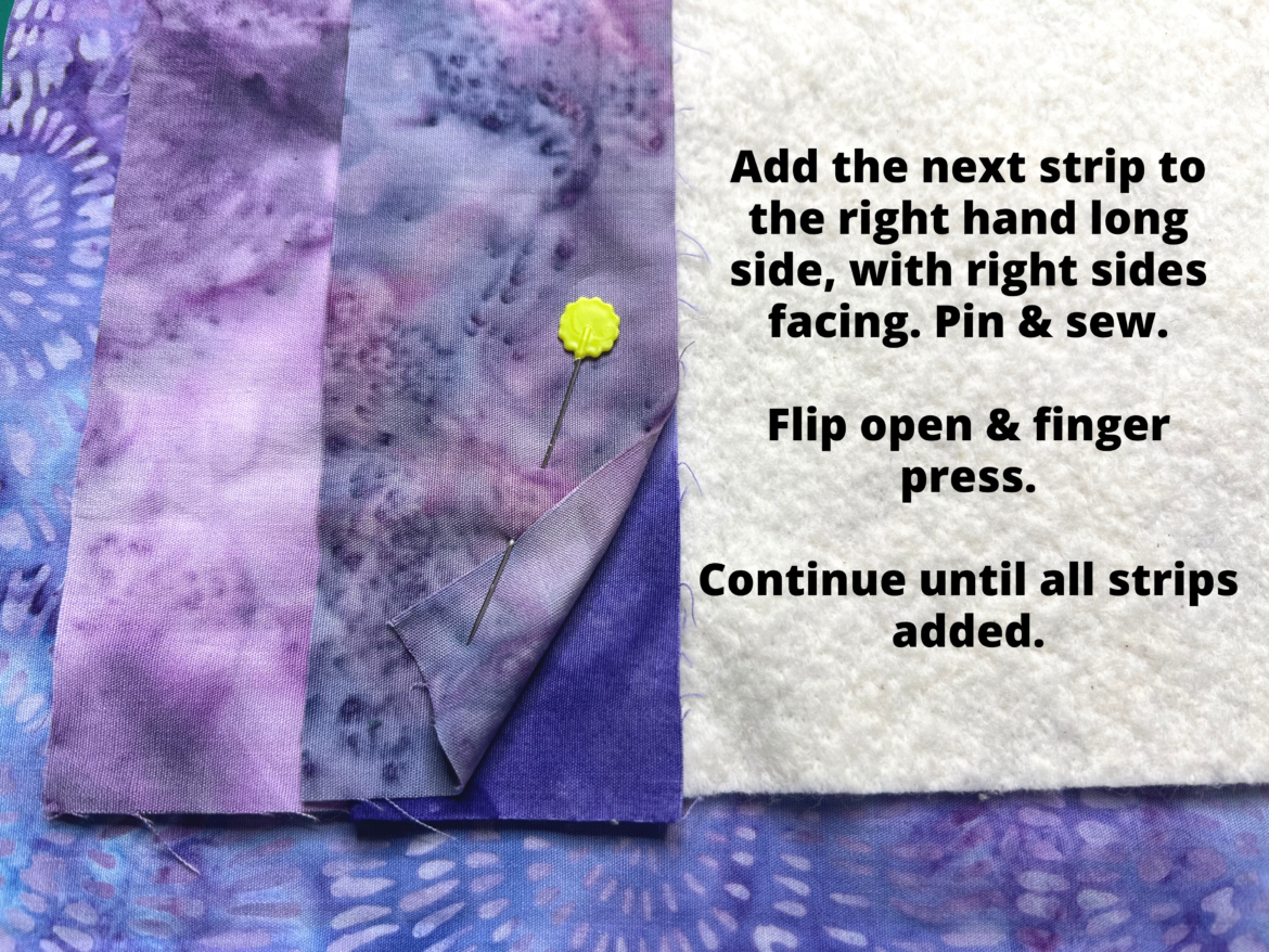 How to Make Self Binding Quilt as You Go Gradient Placemats Create