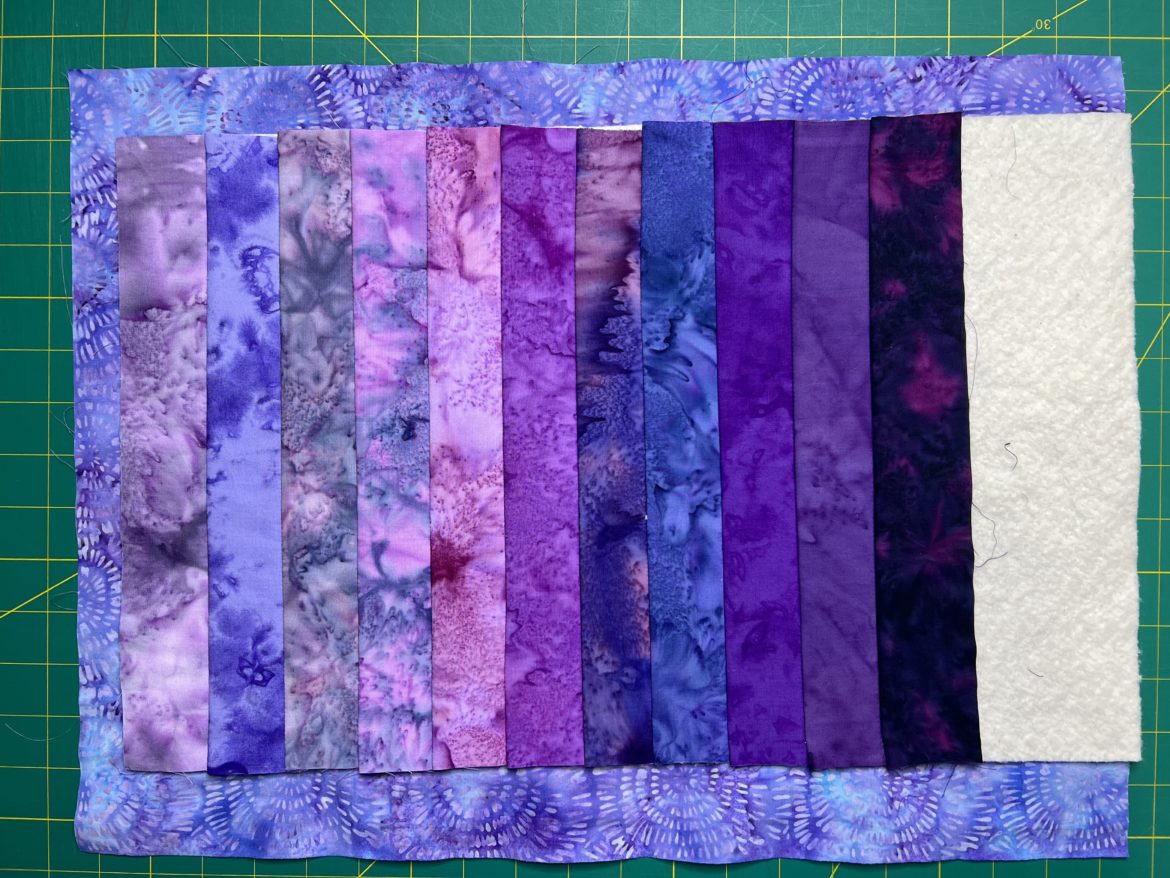 How to Make Self Binding Quilt as You Go Gradient Placemats Create