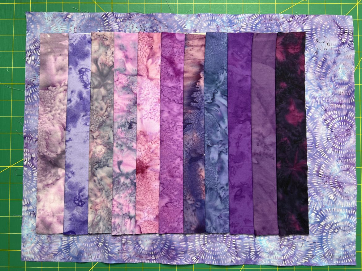 How to Make Self Binding Quilt as You Go Gradient Placemats Create