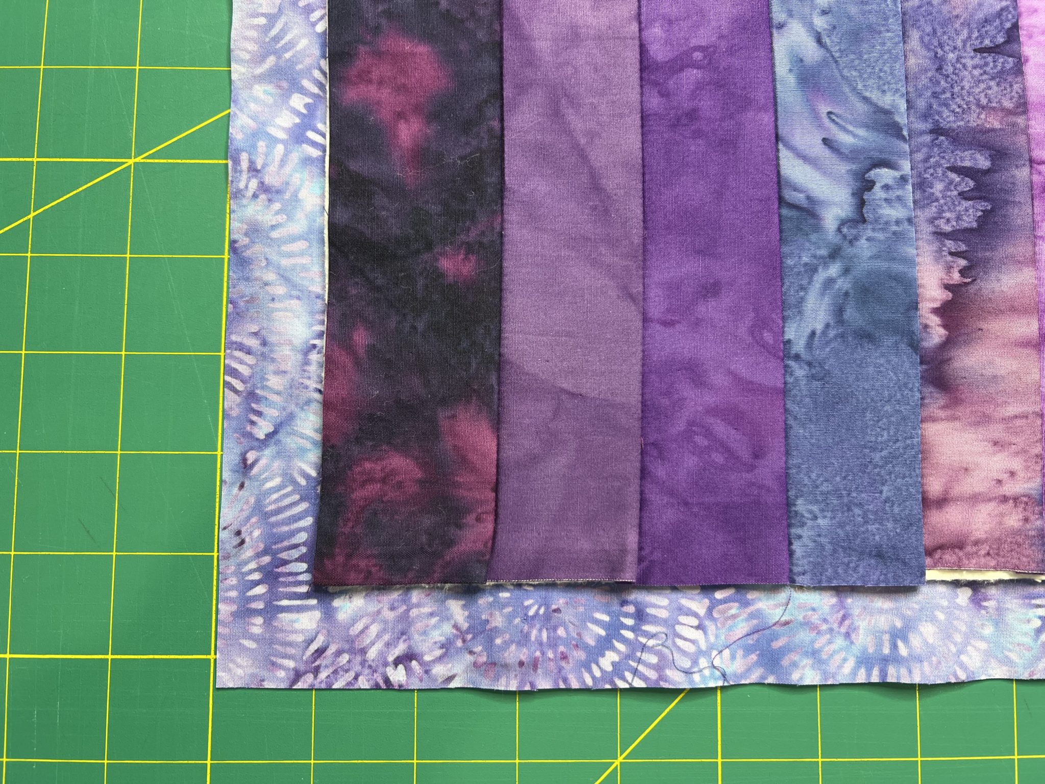 How to Make Self Binding Quilt as You Go Gradient Placemats Create