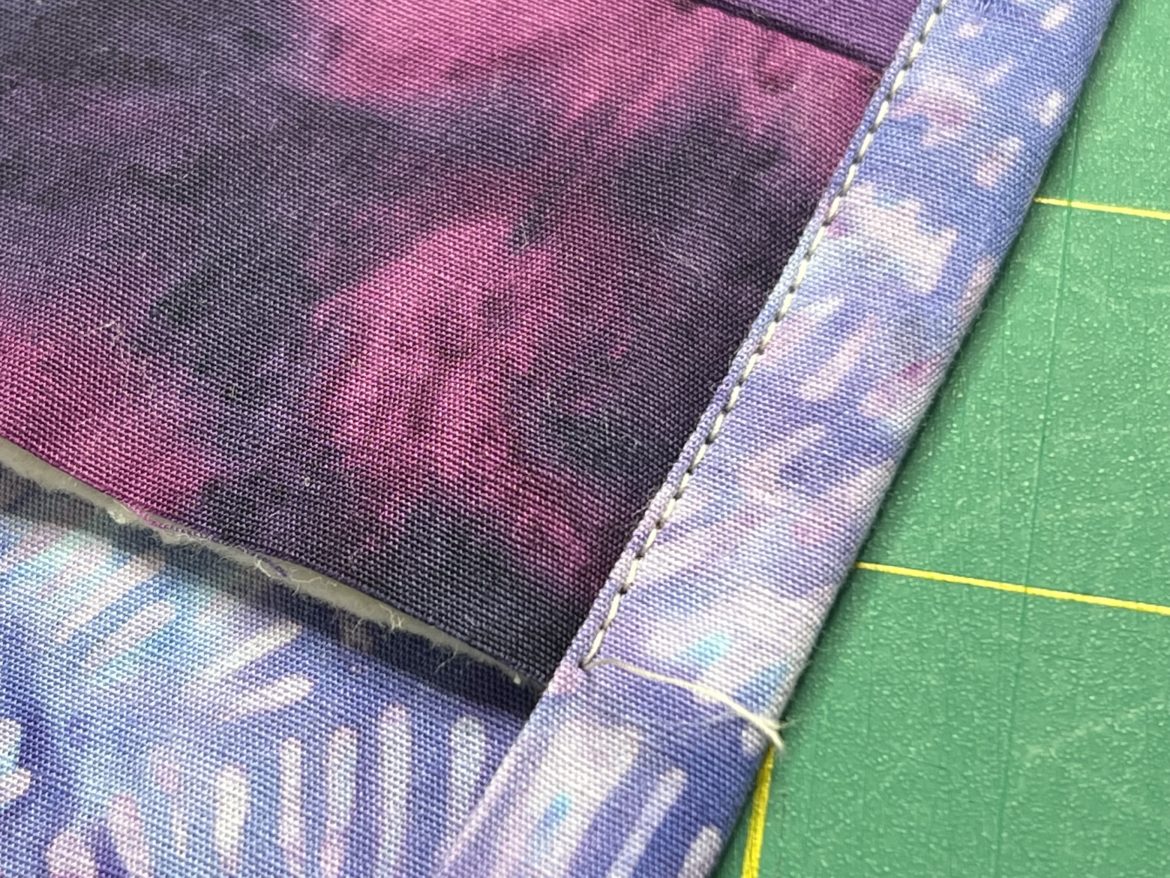 How to Make Self Binding Quilt as You Go Gradient Placemats Create