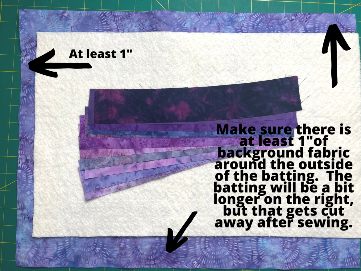 How to Make Self Binding Quilt as You Go Gradient Placemats Create