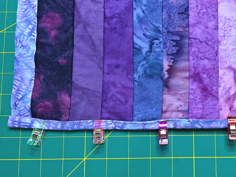 How to Make Self Binding Quilt as You Go Gradient Placemats Create