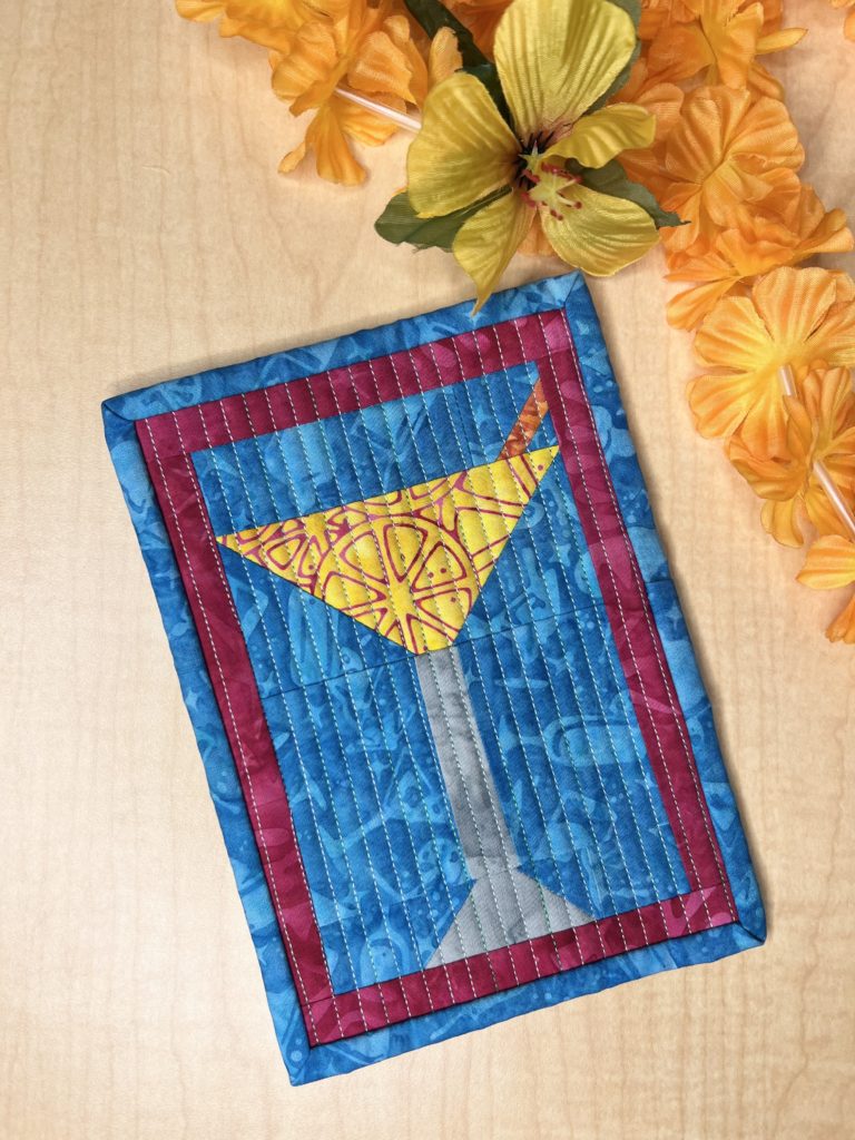 how to make a cocktail mug rug