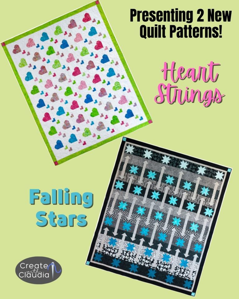 Two New Quilt Patterns Create with Claudia