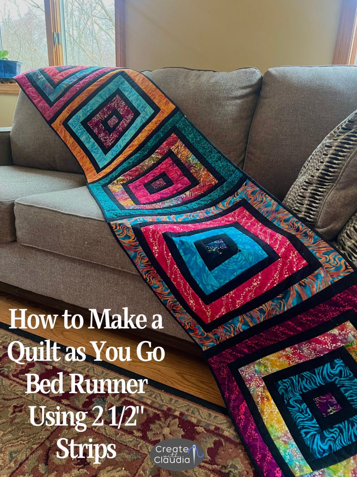 Behind the scenes of our latest  tutorial 'Quilt As You Go