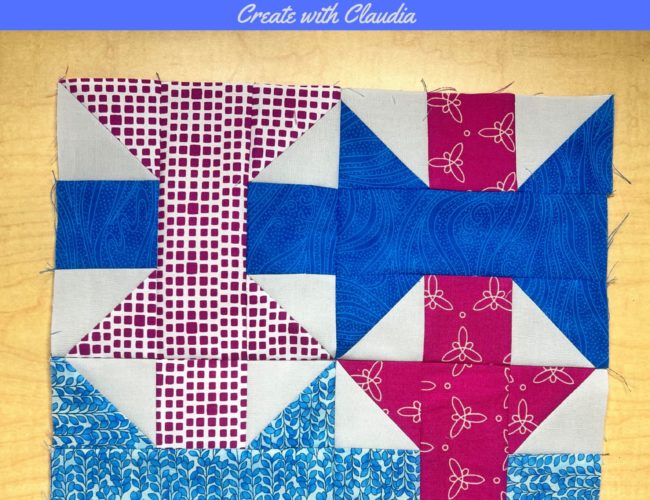 How to Make an Easy Quilt Block with Squares - Create with Claudia